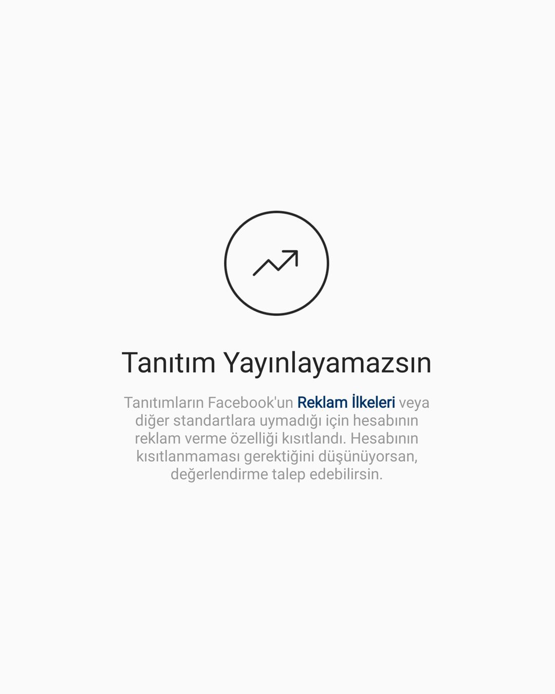 Tanıtım Yayınlayamazsın